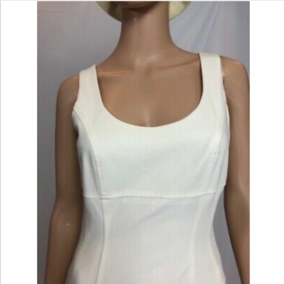 Aysha Womens Pencil Cocktail Dress Fringed White 2 - Picture 6 of 11